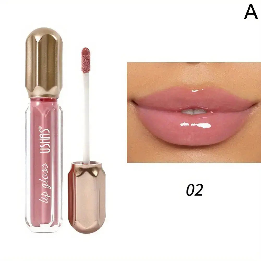 PearlGlow Mirror Pearl Lip Gloss Waterproof Long Lasting Moisturizing Shine Glitter Finish For Women