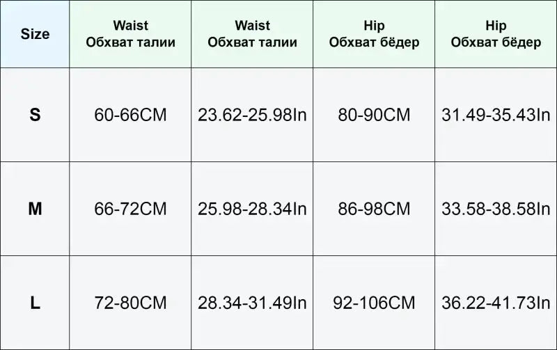 5Pcs Simples Market women's cotton panties size chart for S–L with waist 60–80 cm and hip 80–106 cm, includes inches
