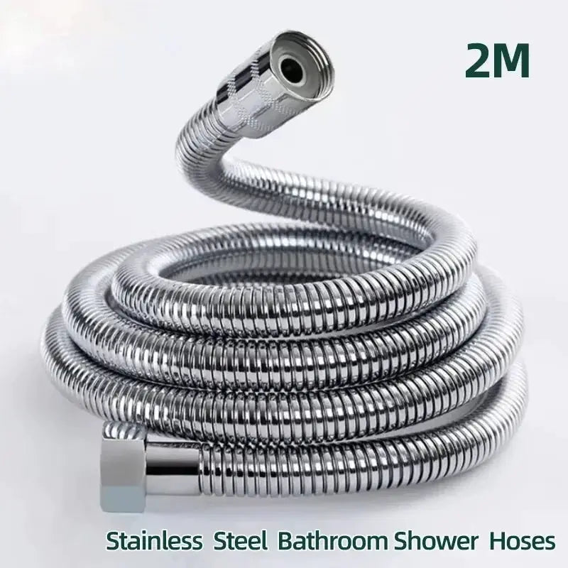 LUHAIXIONGDI Stainless Steel Shower Hose Explosion Proof Large Flow And Compression Resistant Half Inch Two Meter