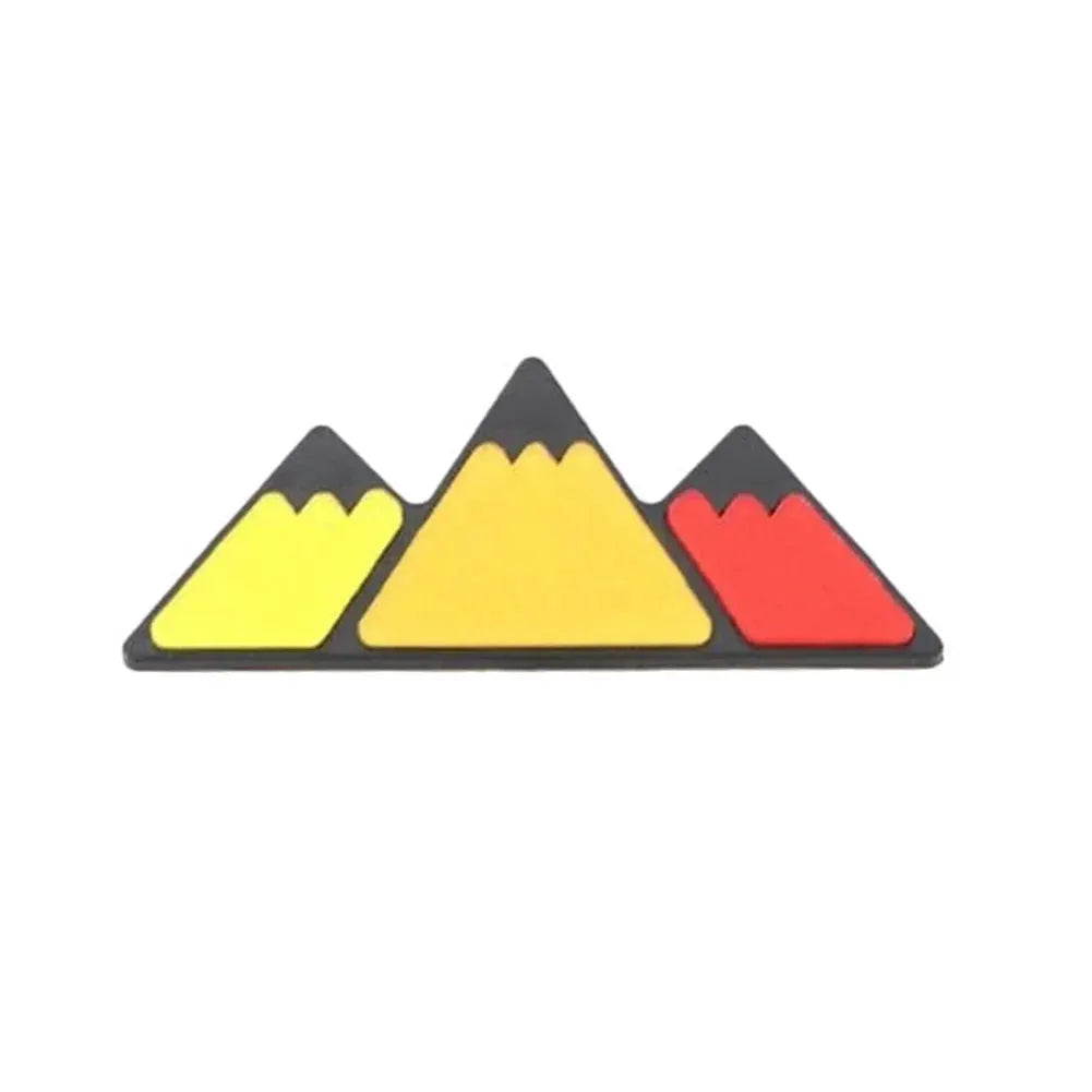 Three-color mountain grille badge emblem for Toyota vehicles