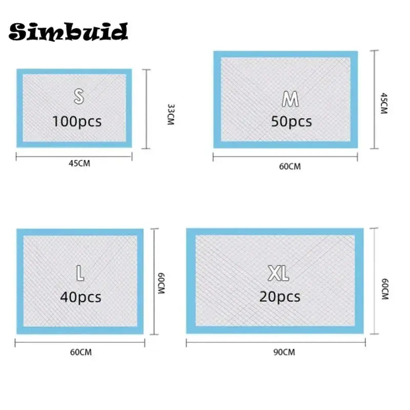 Super Absorbent Pet Diapers And Training Pads For Dogs And Cats Disposable Quick Dry Nappy Mats