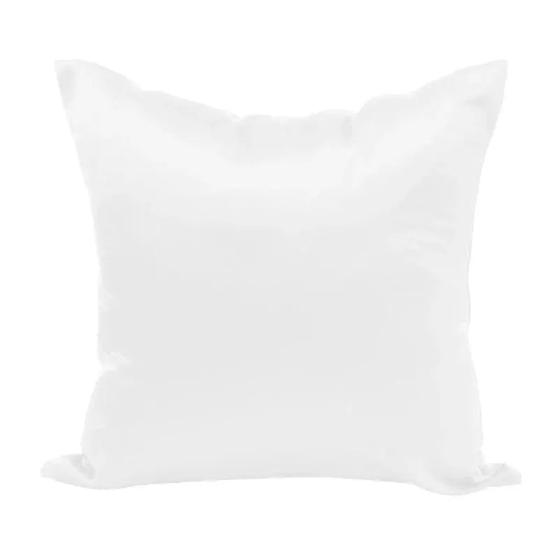 White satin pillow cover 50x50 cm solid cushion case