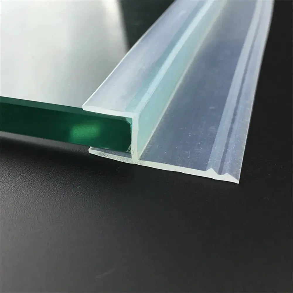 H Shaped Glass Sealing Strip Silicone Weatherstrip For Frameless Shower Doors Windows 6 8 10 12mm Draft Stopper