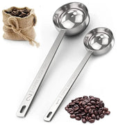 ProLine Stainless Steel Coffee Bean Scoop 15 Ml And 30 Ml Precise Measuring Spoon With Clear Volume Markings