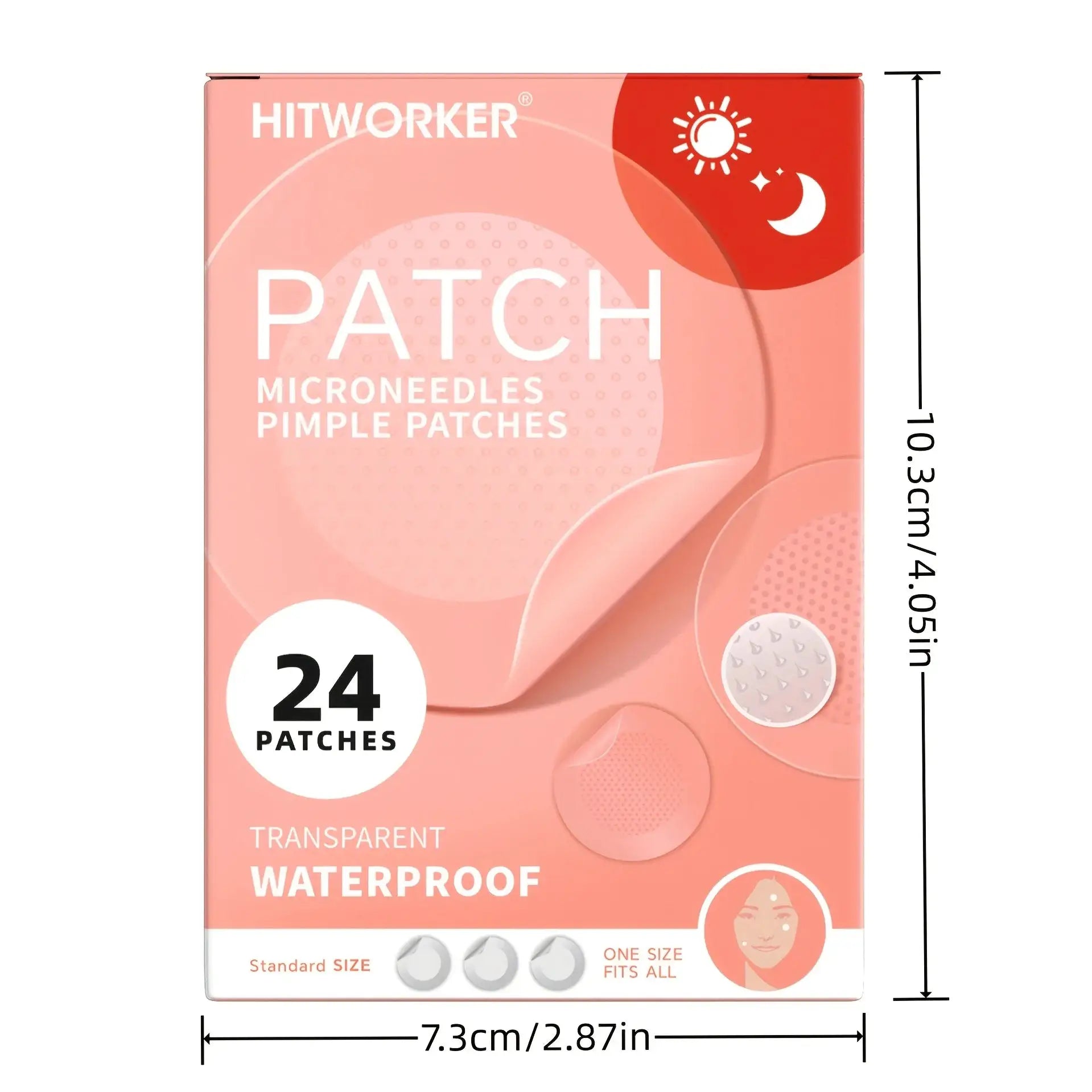 24 Hydrocolloid Acne Stickers Individually Packaged Daily Skincare Spot Covers Waterproof Oil Absorbing