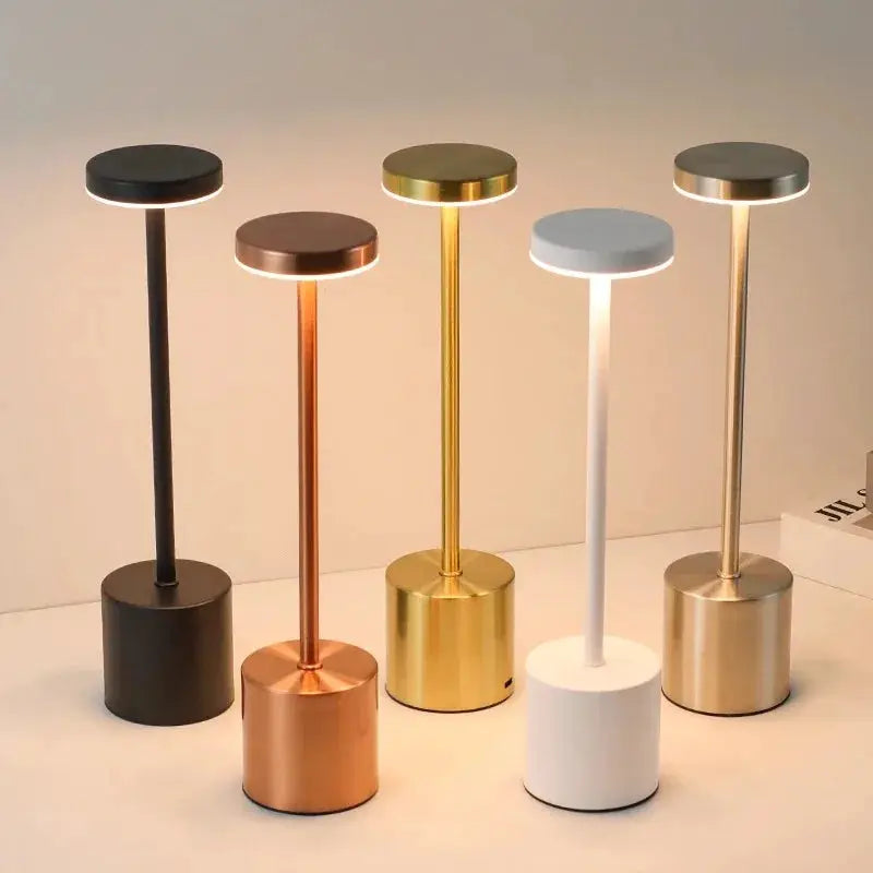 Simple Touch Sensor LED Table Lamp Rechargeable Desk Lamp With 3 Color Temperatures And Stepless Dimming