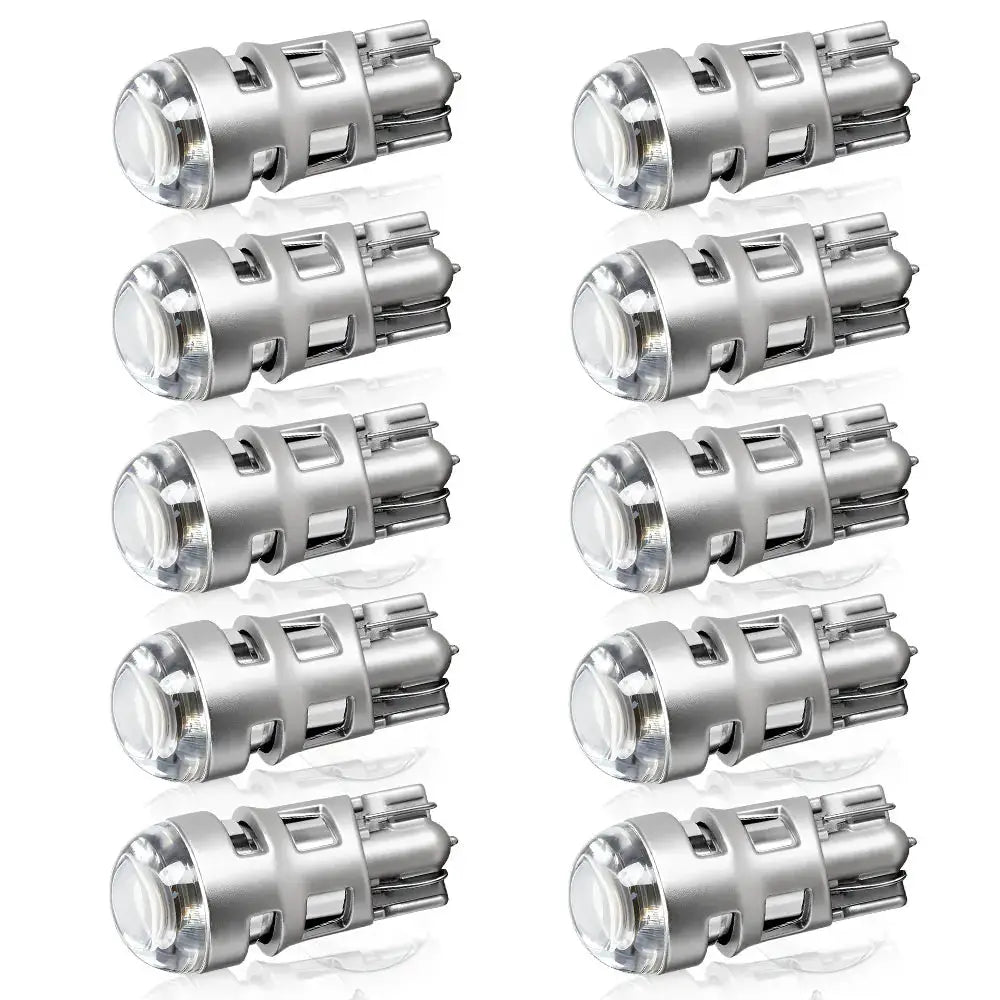 T10 W5W 168-LED white automotive signal lamp bulbs, 12-pack, Simples Market