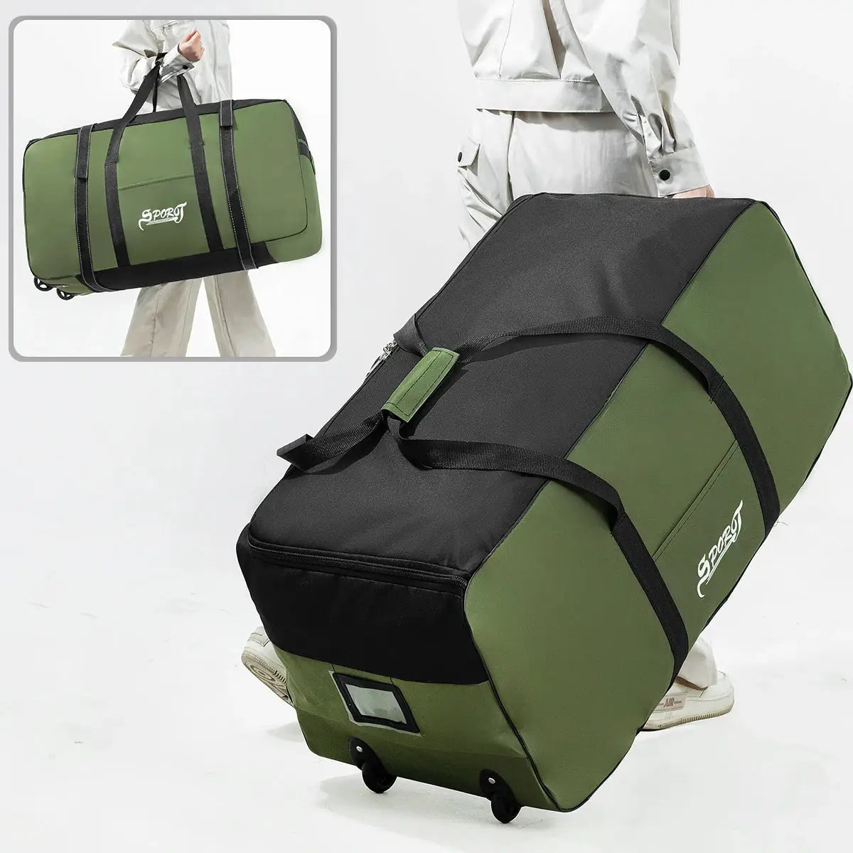 Oversized Large Capacity Outdoor Camping Storage Box On Wheels For Tent Gear And Picnic Supplies Travel Bag