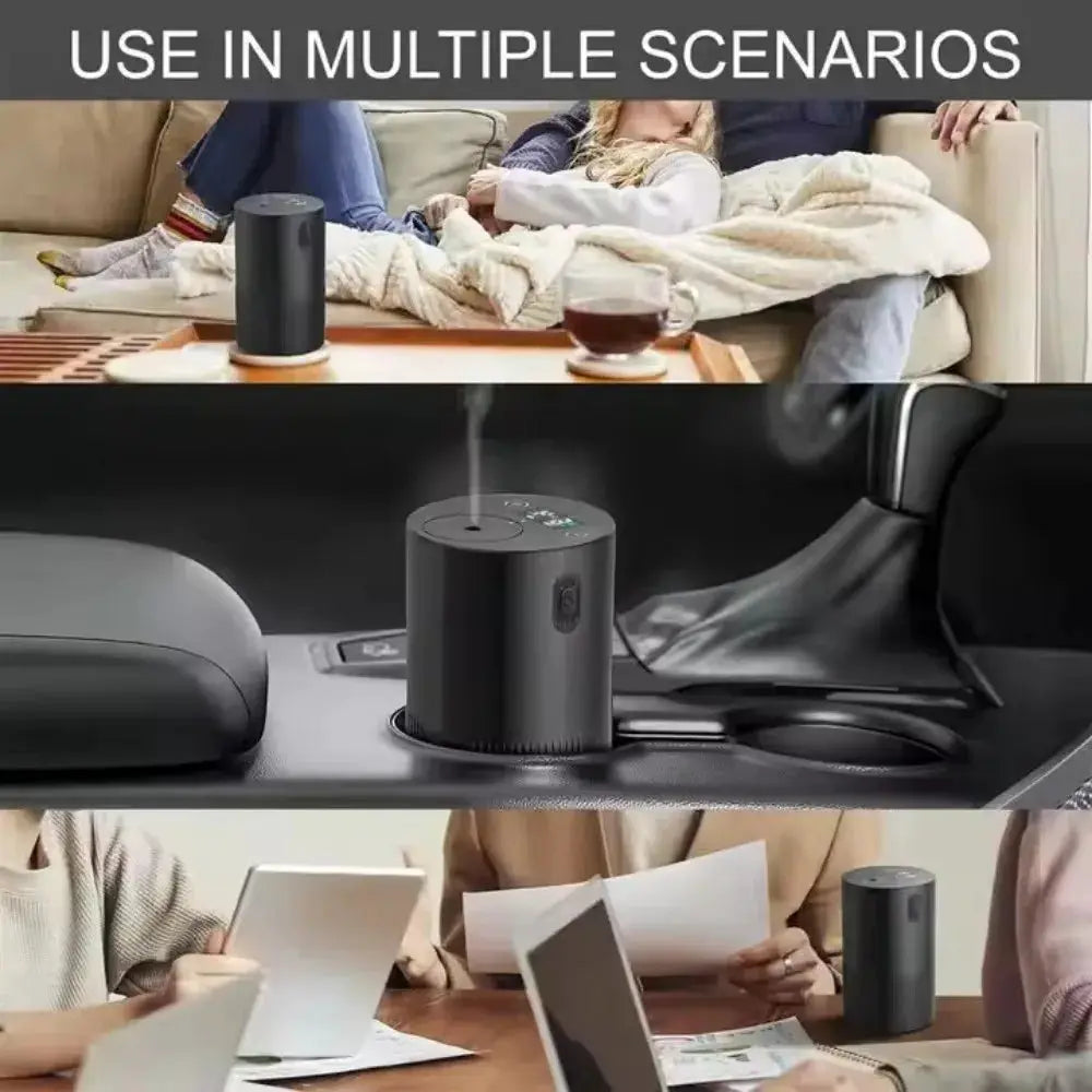 Portable Essential Oil Diffuser For Home Office And Car Rechargeable Aromatherapy Scent Diffuser And Air Freshener