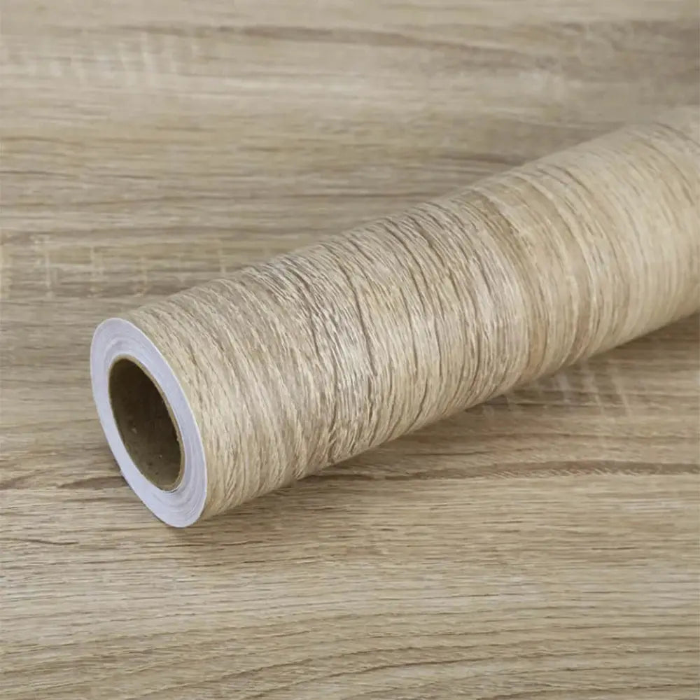 NovaDecor Wood Grain Vinyl Wallpaper Roll Waterproof Self Adhesive For Easy Furniture And Cabinet Updates