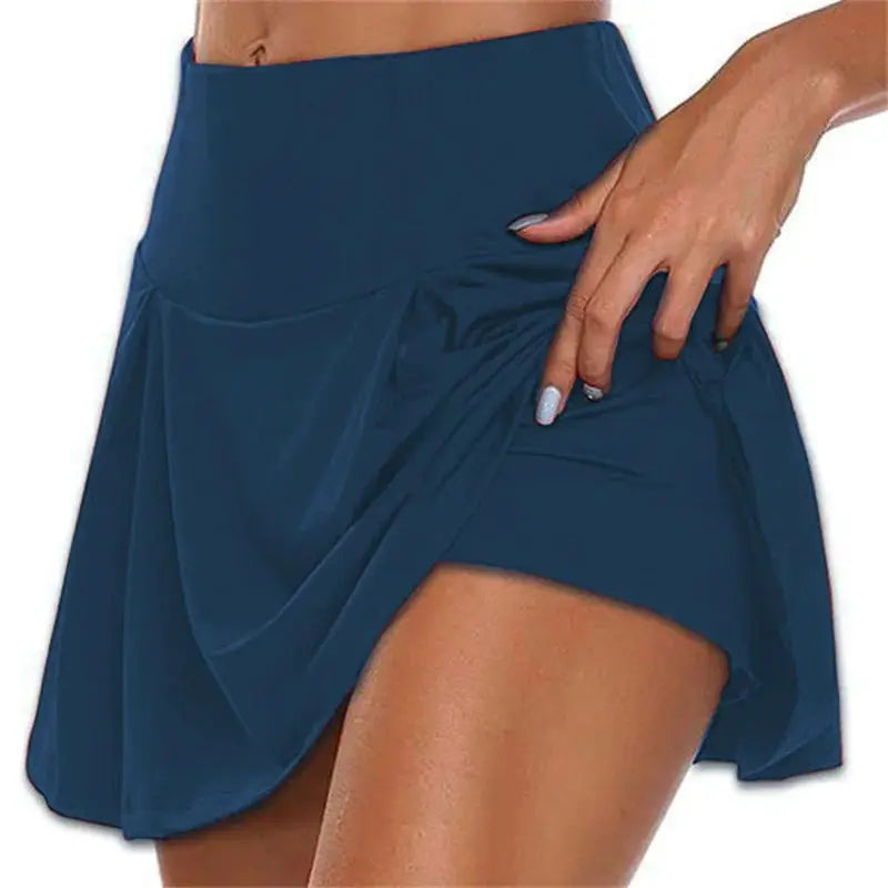 DF Activewear Summer Women Sprints Tennis Dance Fitness Quick Dry High Waist Mini Skirts For Summer Sports