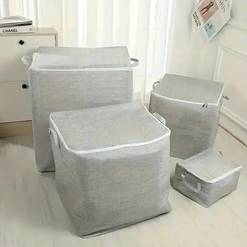HomeHaven Large Capacity NonWoven Storage Bag For Closet And Wardrobe Durable Organizer For Quilts And Clothes