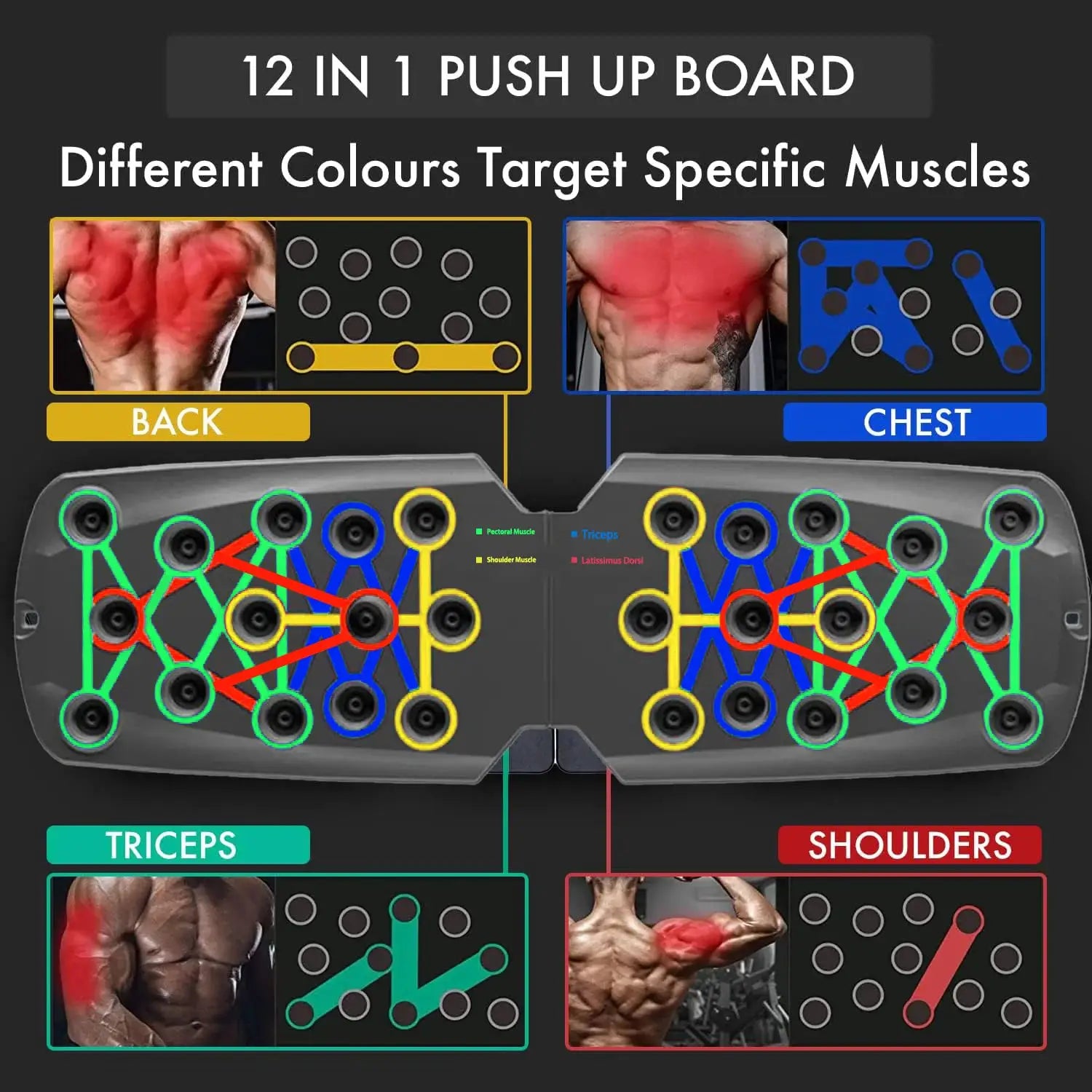 Household Multifunctional Push Up Training Board Portable Chest And Abdominal Muscle Workout Equipment