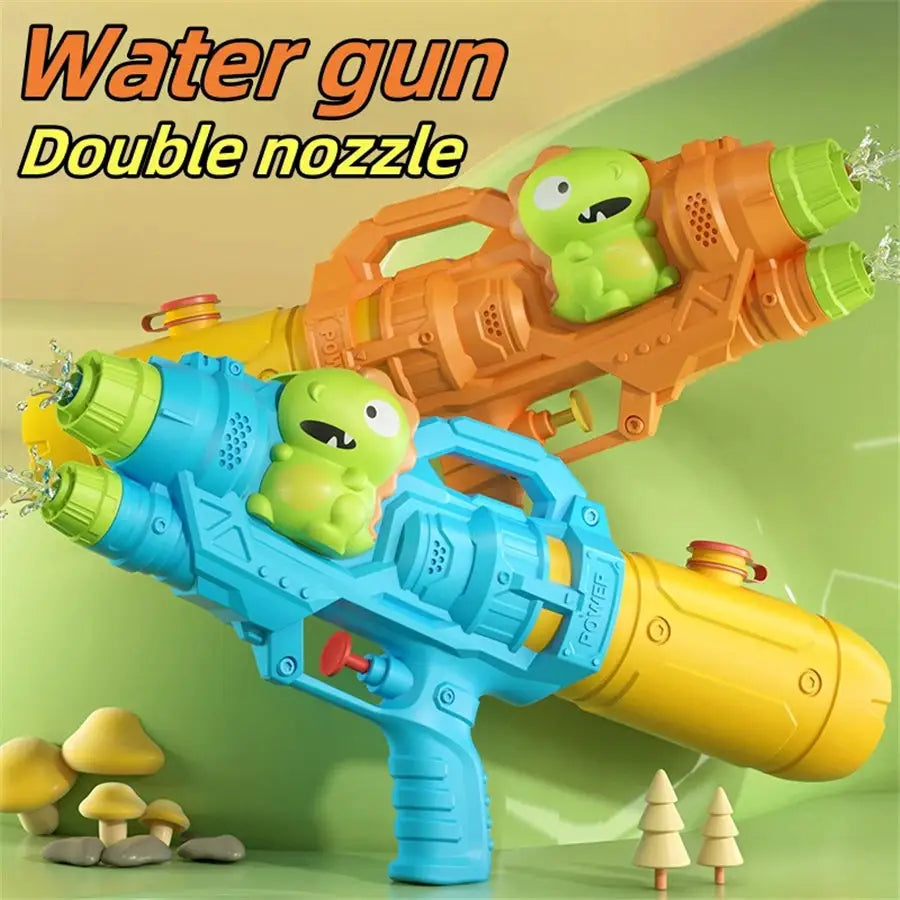 Dinosaurs Ducks Sharks Twin Sprinklers Water Gun Toys For Epic Water Fights At Beach Parties And Family Gatherings