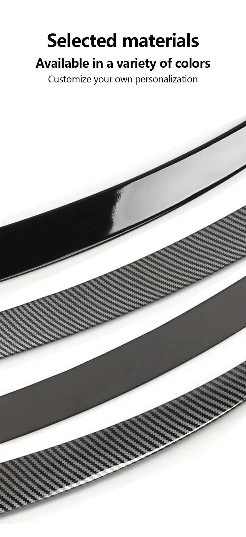ABS carbon fiber pattern spoiler for Tesla Model Y trunk wing by Simples Market
