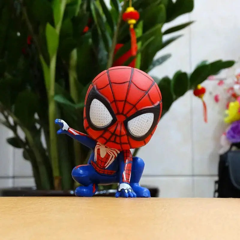 Marvel Spider Man Anime Action Figure PVC Model Toy For Kids Birthday Gift And Cake Decoration