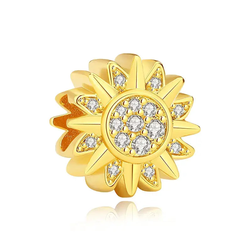 925 Sterling Silver Charms For Original Bracelets Star Moon Sun Spaceman Zircon Pendant Beads For DIY Women Necklaces