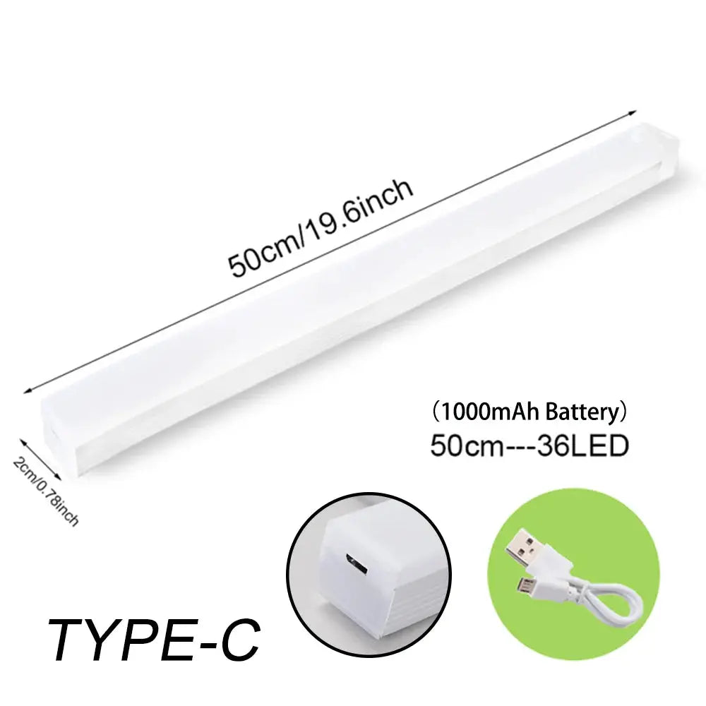 NovaBright Wireless Rechargeable Motion Sensor LED Night Light Type C Charging for Cabinets Wardrobes Staircase Light