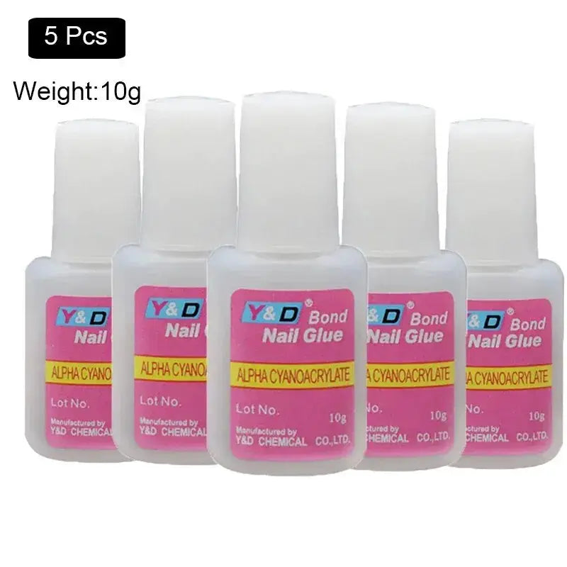 NailPro Clear No Wipe Nail Glue For Acrylic Nails Gel Nails Rhinestones And Press On Nails Fast Drying Strong Adhesion
