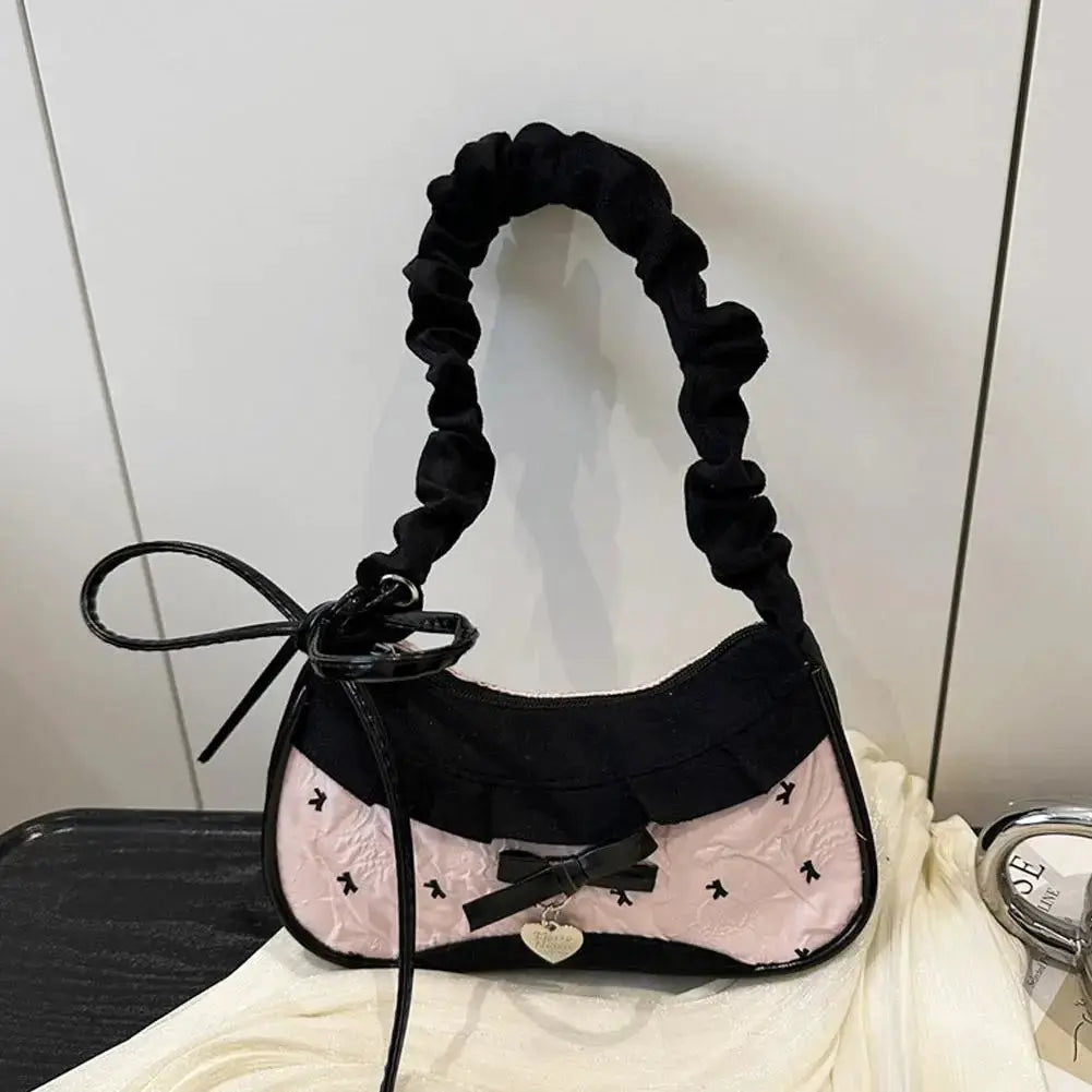 Fashion Grid Mini Handbag With Adjustable Shoulder Strap For Crossbody Or Handheld Use For Everyday Commute