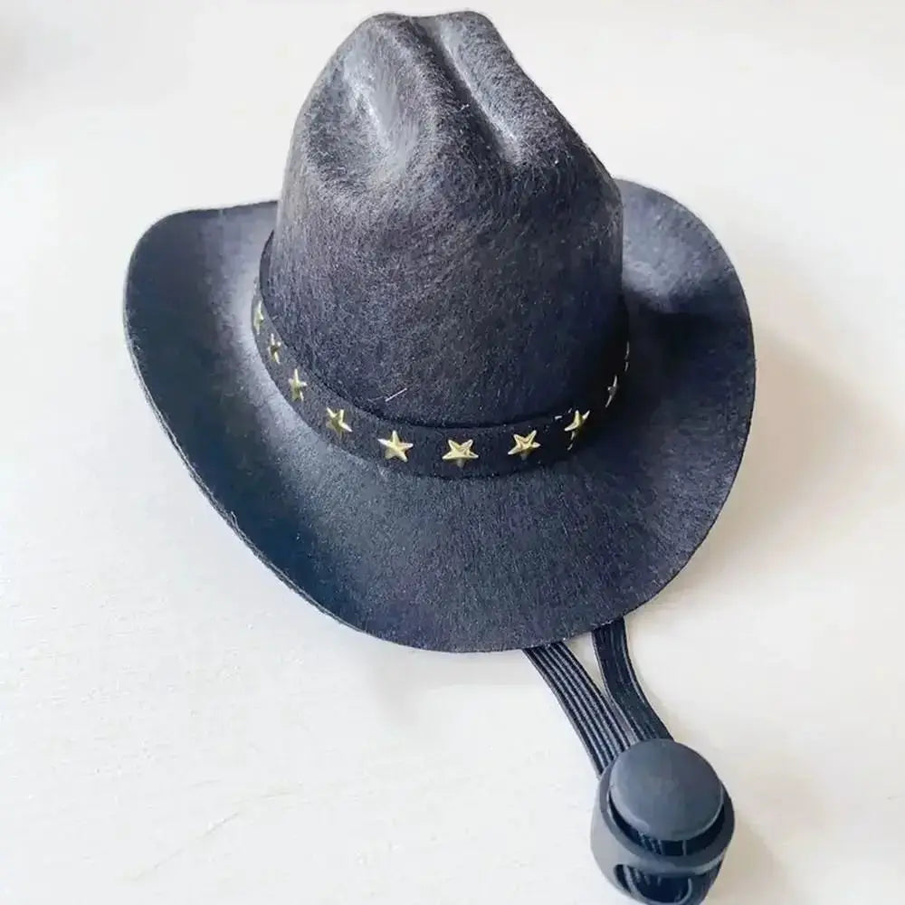 Adjustable Funny Pet Cowboy Hat For Dogs And Cats Outdoor Summer Headwear Accessory
