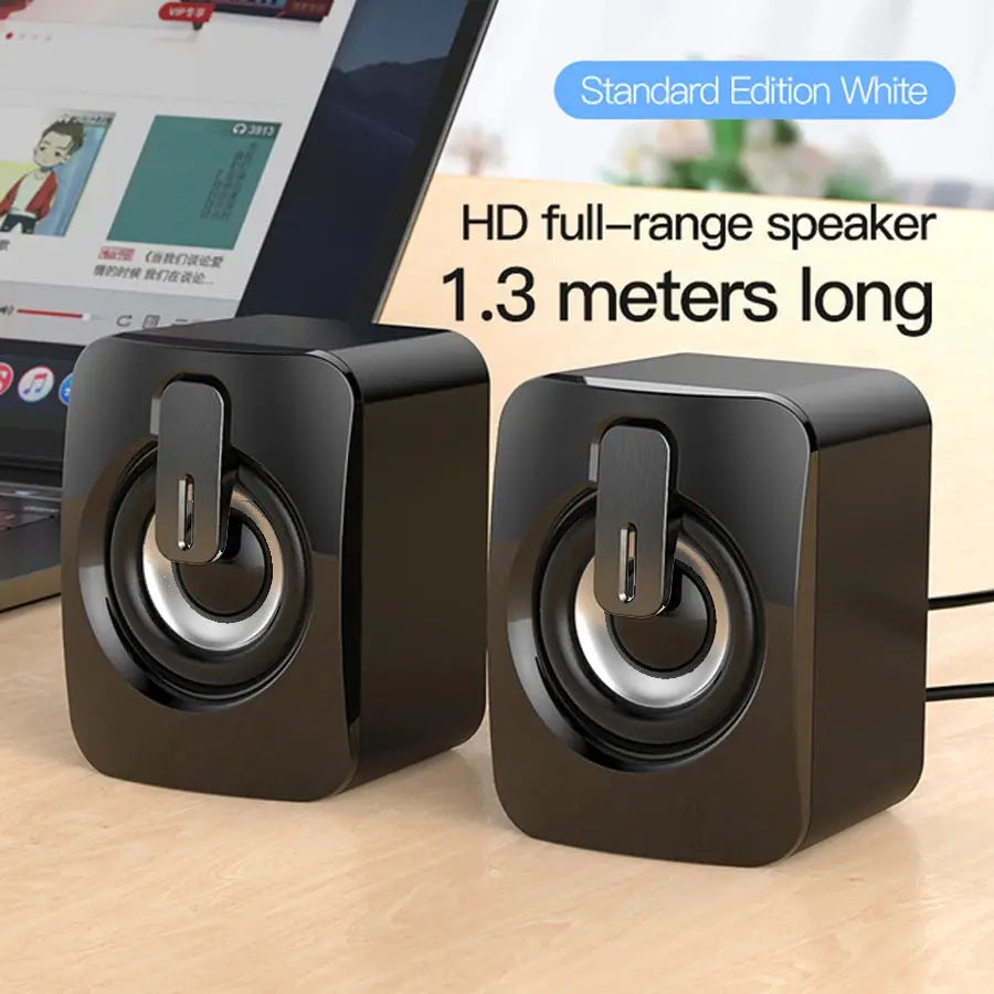 AyeBeau Computer Speaker For PC Laptop Desktop Amplified Sound Box Audio System With Clear Stereo