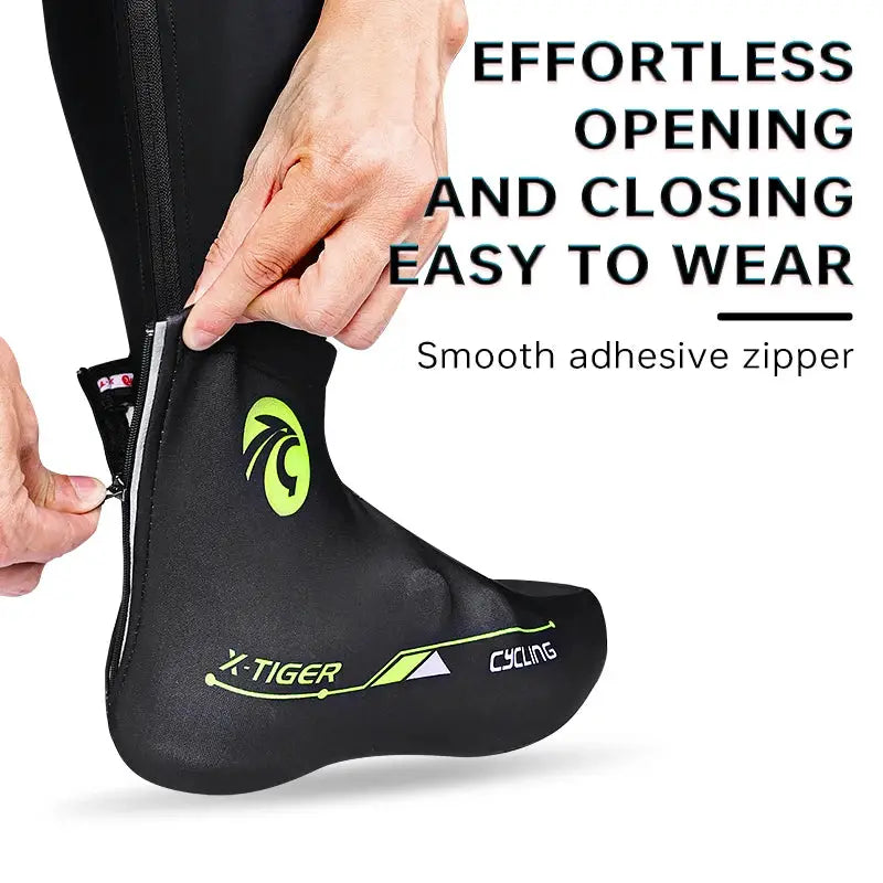 X Tiger Winter Thermal Fleece Cycling Shoe Covers For Men And Women MTB Road Racing Overshoes