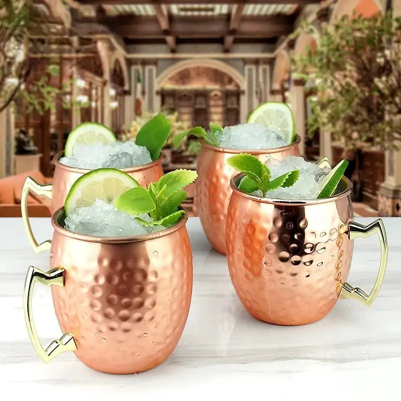 Prestige Moscow Mule Mug 530ml Hammered Stainless Steel Bar Cup for Cocktails Coffee and Beer Keeps Drinks Cold