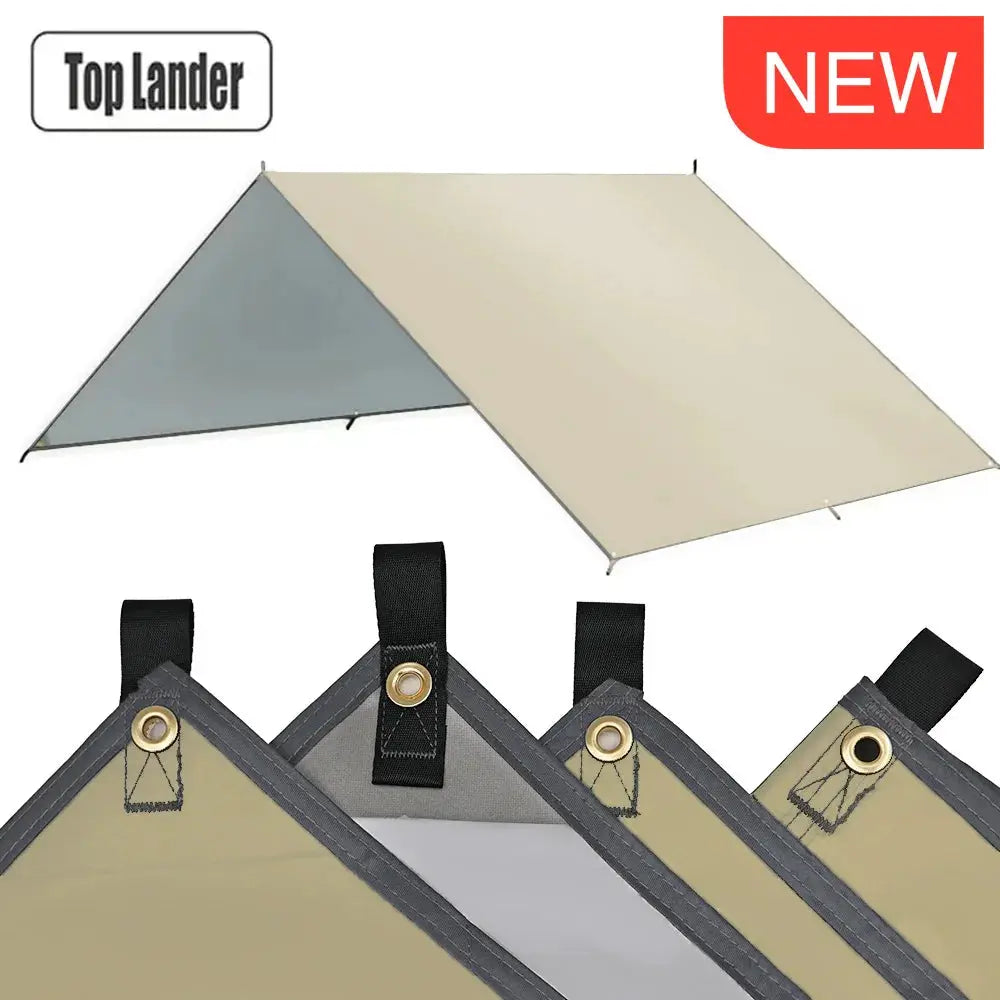 Ultralight Waterproof Tarp Tent 4x4m 5x3m 4x3m 3x3m Camping Awning Sun Shelter Garden Canopy for Outdoor Beach Hiking