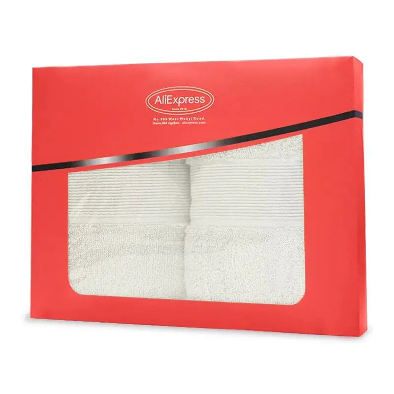 Two Pack Thickened Cotton Face Towels 100 Percent Cotton Absorbent Soft Bath Towels For Adults