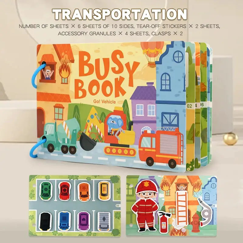 Montessori Baby Busy Book My First Quiet Book For Early Learning Educational Toy With Matching Games For Babies