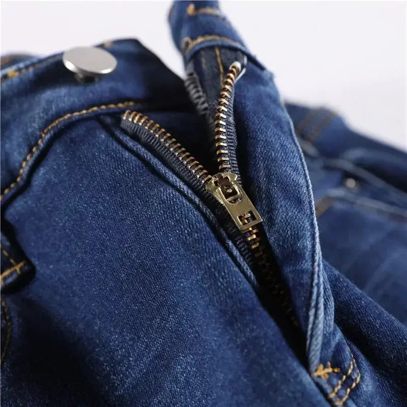 Women Thermal Skinny Jeans With Plush Lining Warm Winter Denim Pants