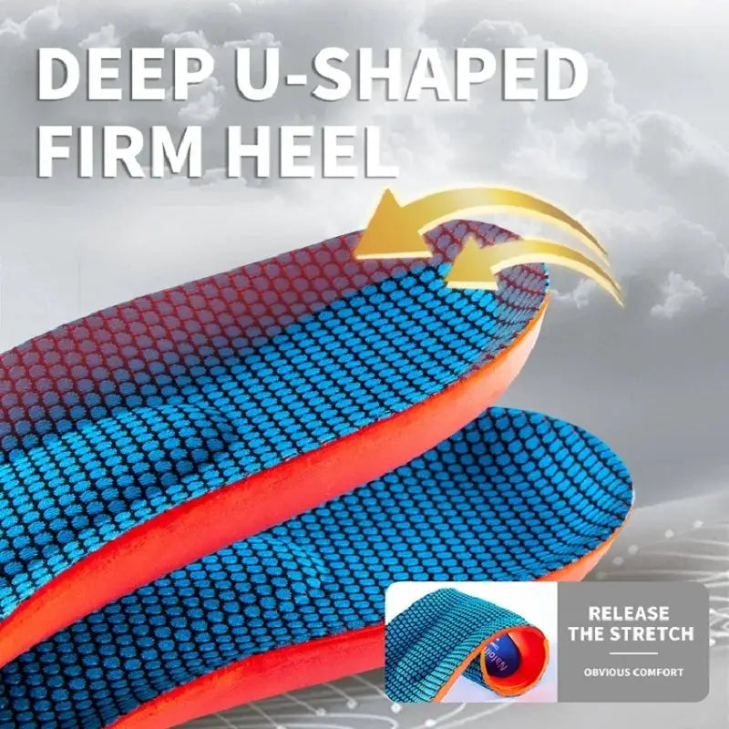 Sport Orthopedic Insoles For Men And Women EVA Memory Foam Breathable Shock Absorbing Insole For Running And Basketball
