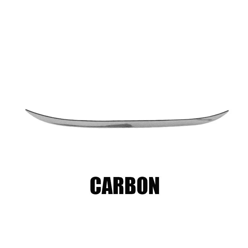 Carbon fiber spoiler lip, 121cm universal rear wing for sedans