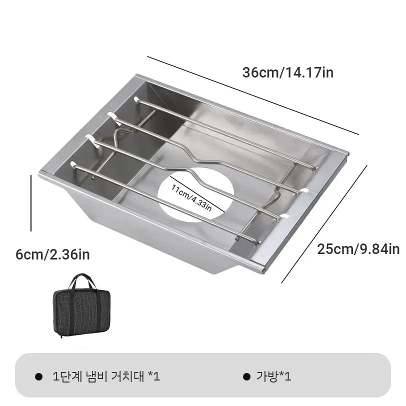 Pandatour IGT Camping Stove With Super High Firepower Stainless Steel Tabletop Desktop One Touch Folding Stove