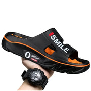 Summer New Men's Massage Slippers Indoor Outdoor Sandals Soft Cushioned Slides For Beach Home Casual Wear