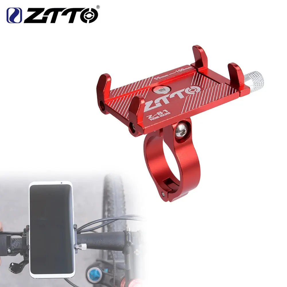 ZTTO Universal Bicycle Phone Holder Aluminum Alloy Mount For Bike And Motorcycle GPS Mobile On Handlebar M365