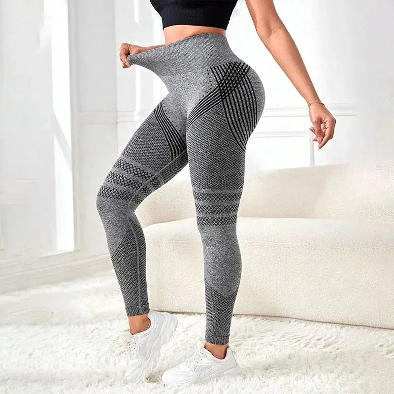 VitalFit Seamless Knit Leggings For Women High Waist Booty Lift Quick Dry Breathable Yoga Pants