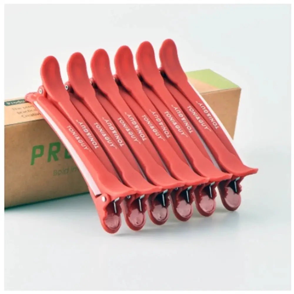 ProHair Salon Alligator Clips 12 Pack Durable Black Plastic Hair Sectioning Clips for Braiding and Styling