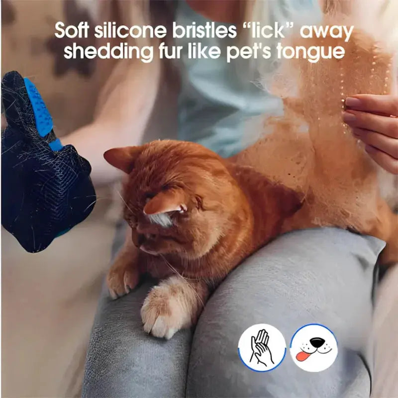 Pet Hair Glove Comb For Dog And Cat Grooming Deshedding Hair Remover Massage Brush Tool