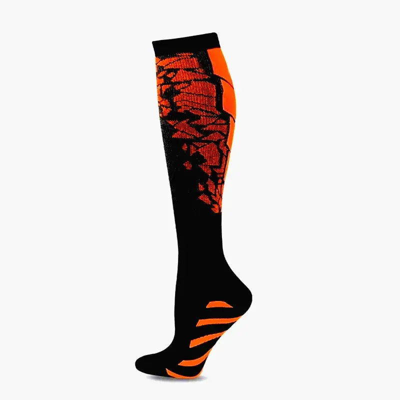 Compression Socks For Varicose Veins And Sports Knee High Nylon Medical Nursing Stockings Anti Fatigue Black