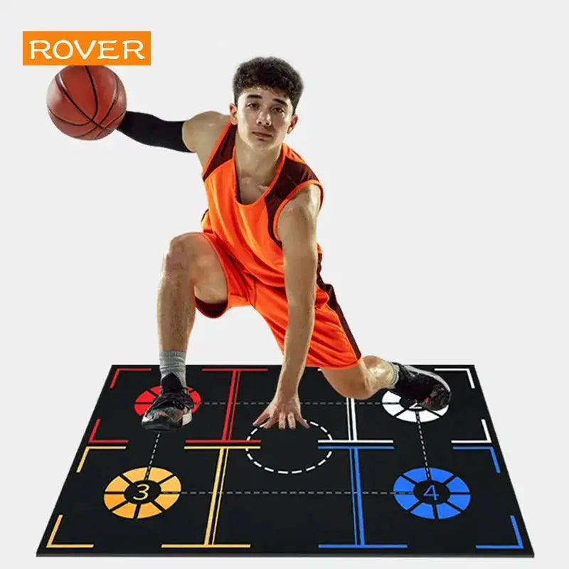 Basketball Training Mat Non Slip Soundproof Indoor Ball Control Dribbling Drills for Children and Adolescents