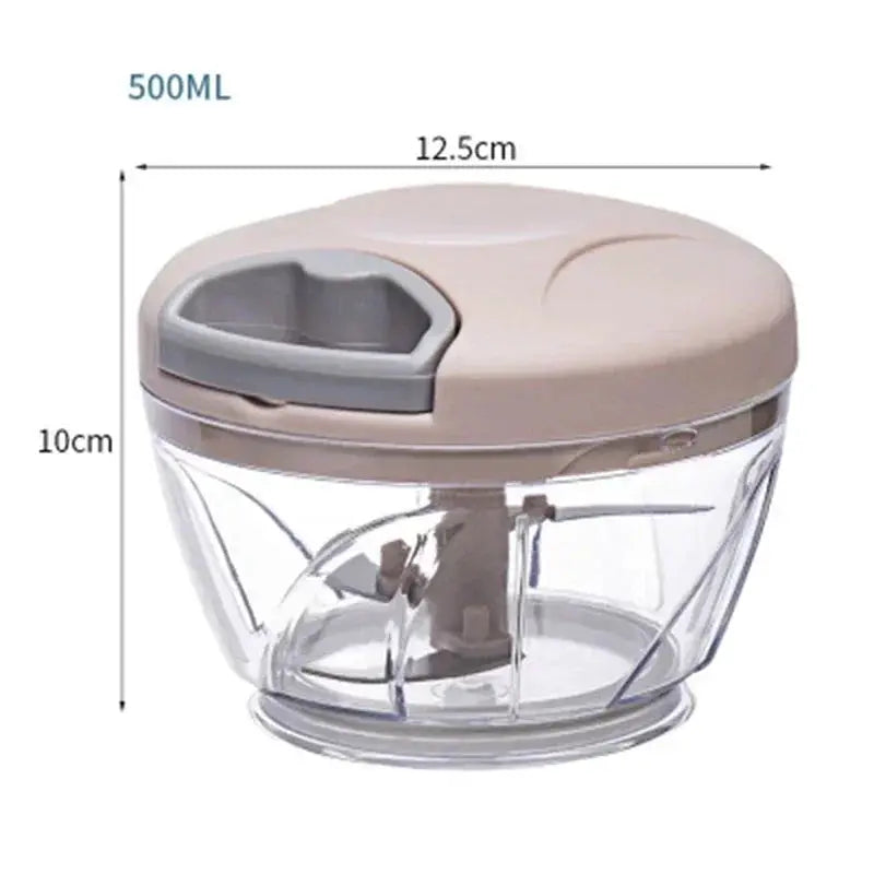 500 To 900ML Garlic Chopper Manual Rotate Vegetable Cutter Chopper Slicer Kitchen Gadget For Garlic And Vegetables