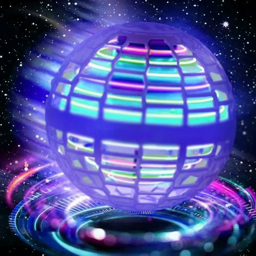 Flying Ball Hand Controlled Color Led Cosmic Globe 360 Degree Rotation Indoor Outdoor Toy For Kids
