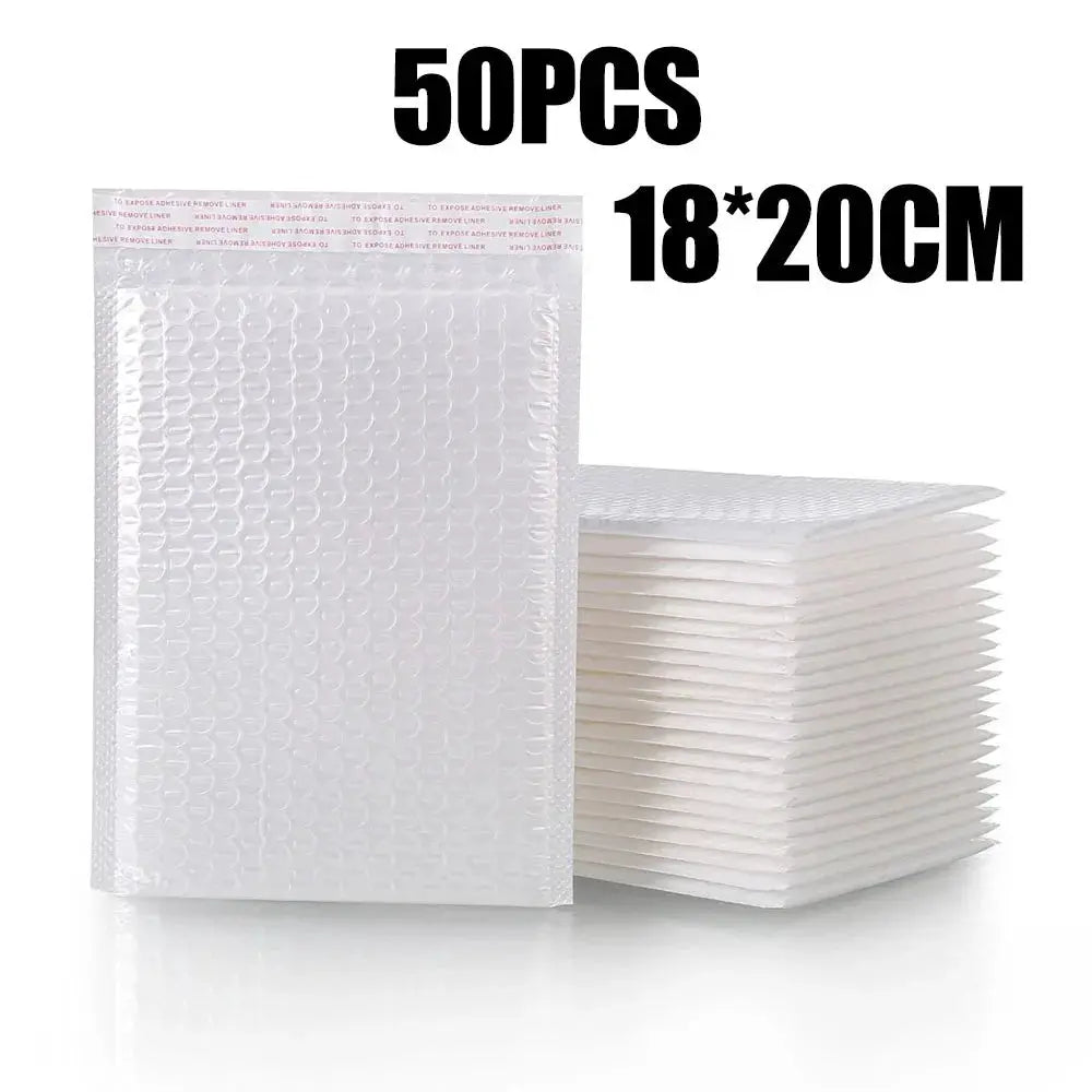 Wholesale White Padded Bubble Mailers Self Seal Envelopes 10 to 100 Pack for Packaging Shipping Gifts