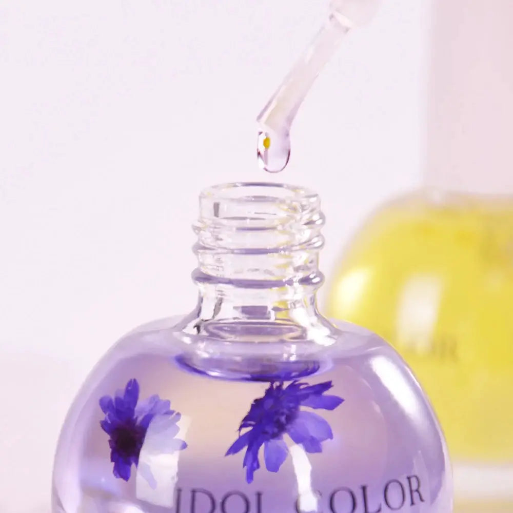 FloraNail 8 Flowers Nail Nutrition Oil With Dried Flower Infusions For Moisturized Cuticles And Nail Growth Support