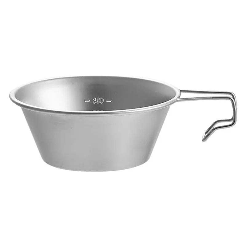 300ml Sierra Cup Outdoor Stainless Steel Coffee Cup Tea Cup For Camping Hiking Picnic Barbecue Portable Tableware