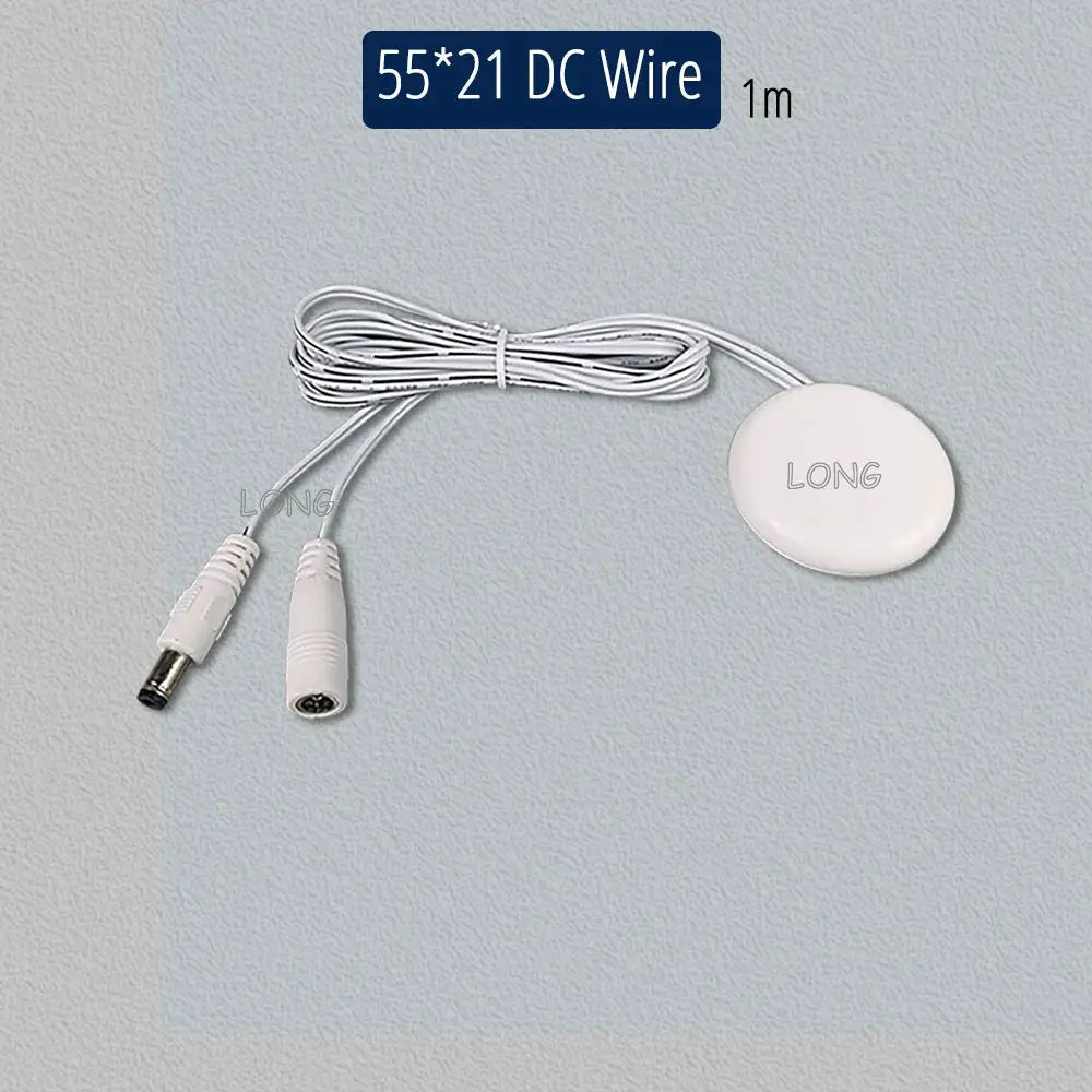 Simples Market touch dimming switch disc for cabinet LED lighting, white round sensor with 1m DC wires