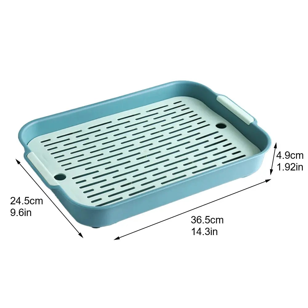 Rabbit Litter Box For Bunnies Ferrets Hamsters Guinea Pigs Small Pets Corner Toilet Tray Durable Odor Resistant Plastic