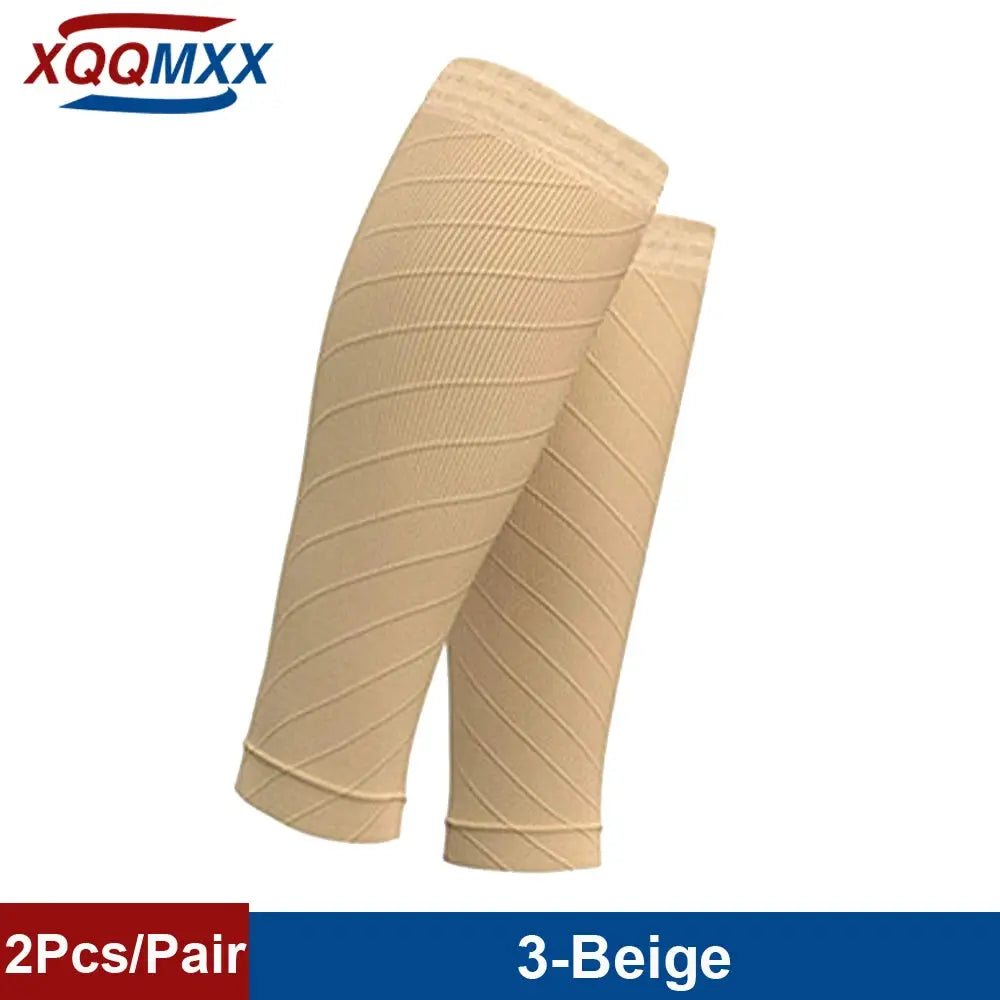 Compression Calf Sleeves For Men And Women 20 To 30 MmHg Footless Shin Splint Relief For Running Cycling